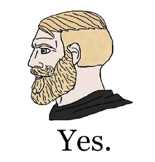 Yes Chad by @Nihilistic Yes Chad by @Nihilistic - рисование
