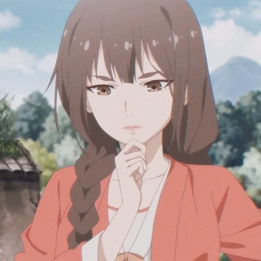 anime anime cartoon human face