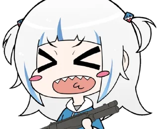 Sticker Gawr Gura ➜ @animee_stickers - 7