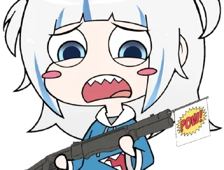 Sticker Gawr Gura ➜ @animee_stickers - 10