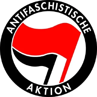 Стикер antifaschistische aktion - 0