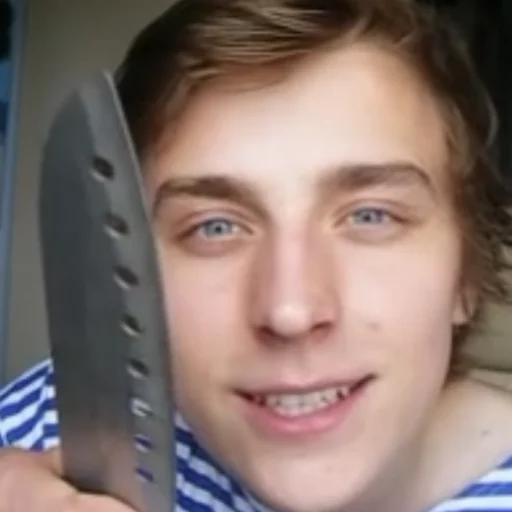 Человек Человек человеческое лицо нож