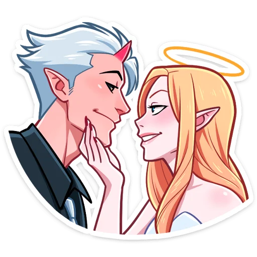 Демон и Ангелица от @stickers_vk Демон и Ангелица от @stickers_vk -
