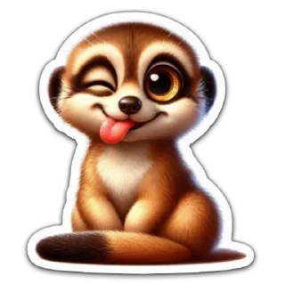 Sticker Meerkat @cyber_arts - 0