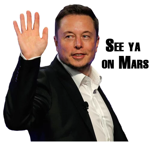 Sticker Elon Musk - 0