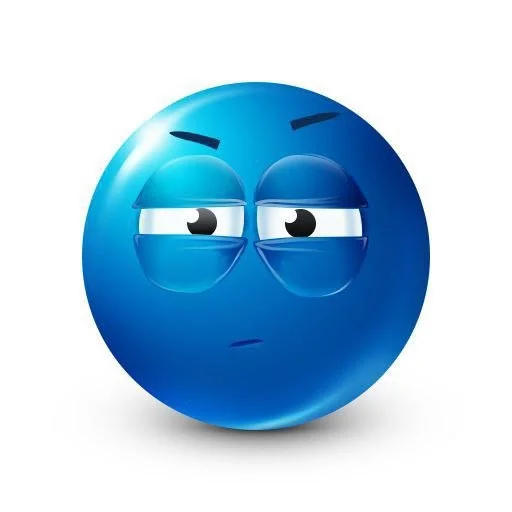 ball electric blue emoticon