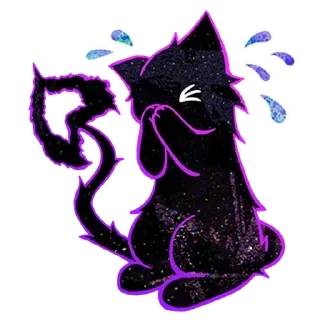 Стикер Ghozcat Purple @MoiStikiBot - 6