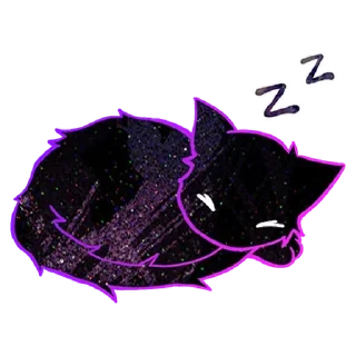 Стикер Ghozcat Purple @MoiStikiBot - 4