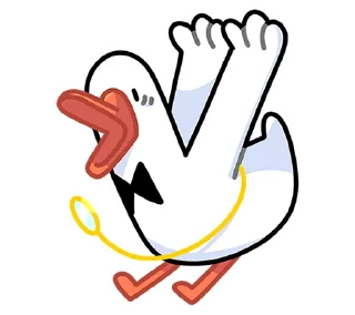 Sticker @tgsticker Гусь - за мат кусь без надписей! - 2