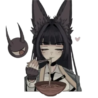 Sticker 🦊❄️ Hoshimi Miyabi @abyssofmelancholy - 2
