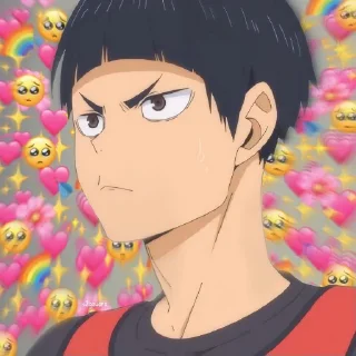 Стикер hq: @HaikyuuOfficialX by: @NarutoOfficialStick - 9