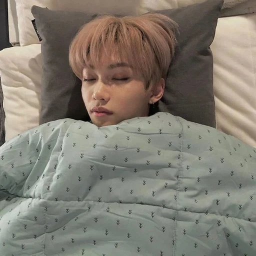 person person human face bed