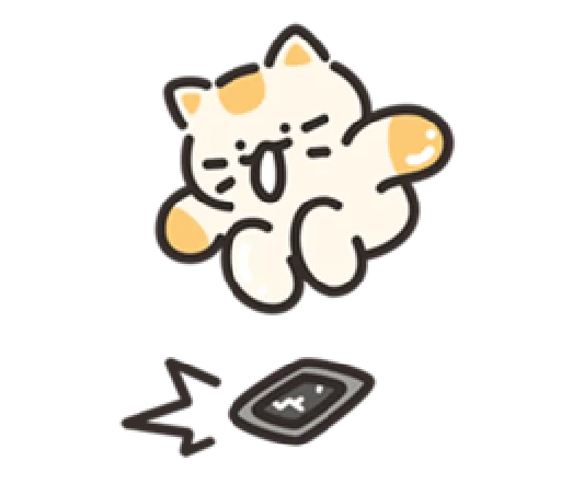 Стикер jelly cat cheese! | @cutestickers4you - 0