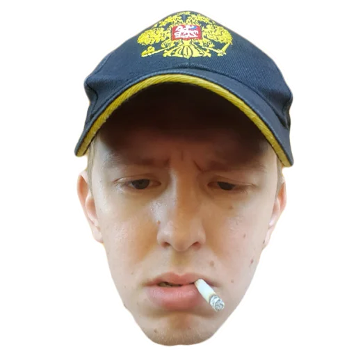 human face human face person cap