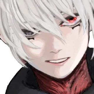 Стикер Kaneki for @mangabotskkg - 4