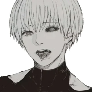 Стикер Kaneki for @mangabotskkg - 10