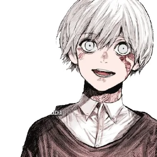 Стикер Kaneki for @mangabotskkg - 6