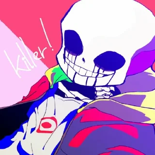 Sticker Killer sans by : @Undertale_Stickers - 6
