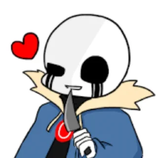 Sticker Killer sans by : @Undertale_Stickers - 7