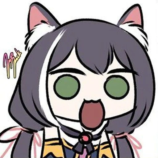Sticker kyaru cat - 0