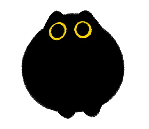 Owl Black Cat @mewsticks Owl Black Cat @mewsticks -
