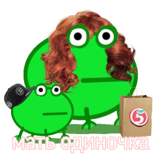 Стикер Лягушатник - 8
