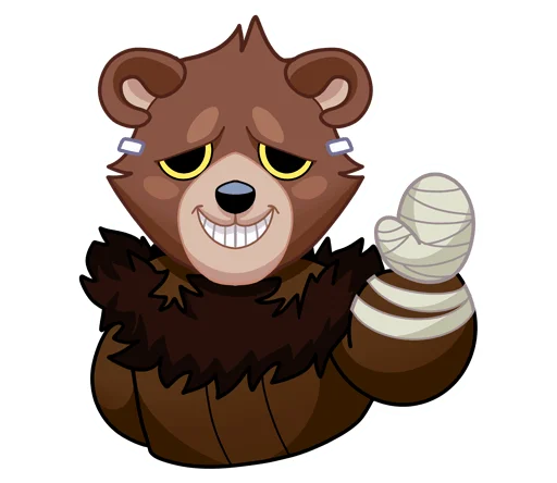 Медвежутка без надписей @TgSticker Медвежутка без надписей @TgSticker -