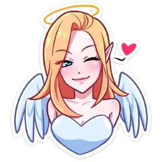 Ангелица (@TgSticker) Ангелица (@TgSticker) - иллюстрация
