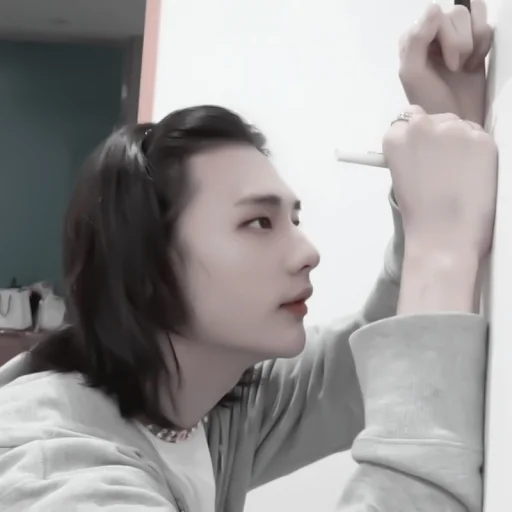 person person indoor human face