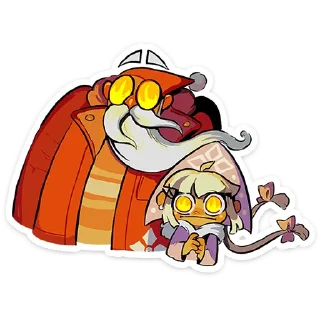 Sticker Дед Мороз и Снегурочка @TgSticker - 5