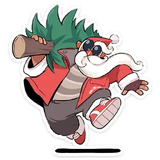 Sticker Дед Мороз и Снегурочка @TgSticker - 2