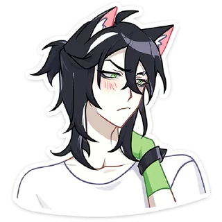 Стикер @stickers_vk Мауси и Рен на каникулах без надписей - 3