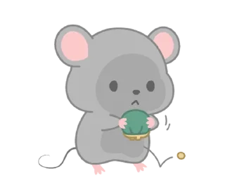 Sticker ꒰ 🐭 мышка : @evaniwu  ୨୧  ꒱ - 0