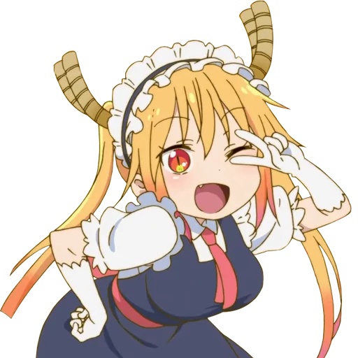 Kobayashi-san Chi no Maid Dragon @Nekosticker Kobayashi-san Chi no Maid Dragon @Nekosticker - мультфильм
