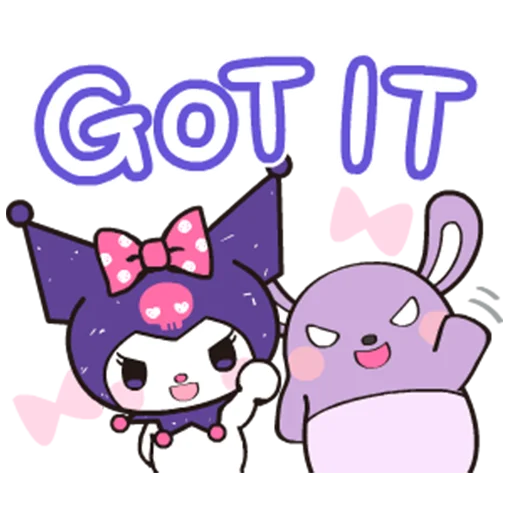 Kuromi- Cute & Stylish @Nekosticker Kuromi- Cute & Stylish @Nekosticker - клипарт