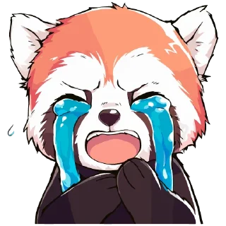 Стикер Red panda @cute_enot_art - 2