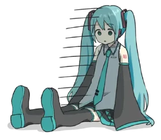 Sticker HATSUNE MIKU Pom Ver. (初音未來) @kal_pc - 0