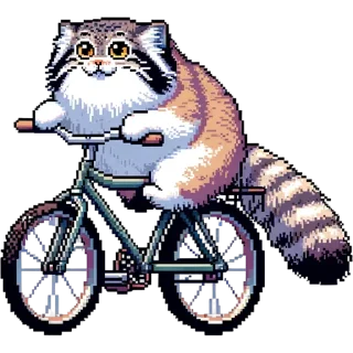 Стикер pixel-manul - 8