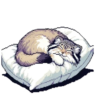 Стикер pixel-manul - 9