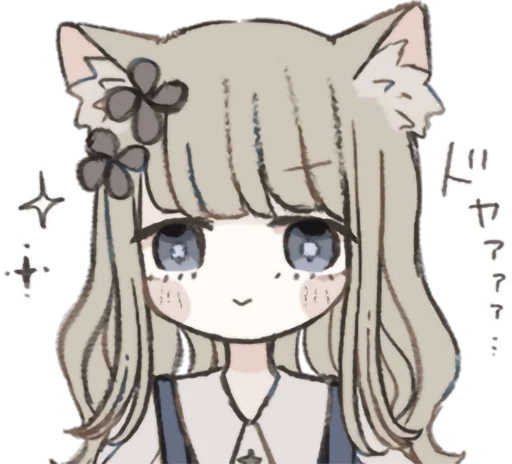 nekomimi chan and marshmallow san • @punipuni_stickers nekomimi chan and marshmallow san • @punipuni_stickers -