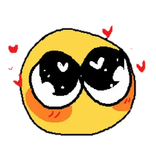 Стикер cute cursed emoji. - 0