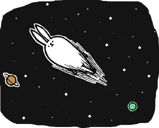 Стикер Rabbit With Beautiful Legs :: @BrokenStickers - 8