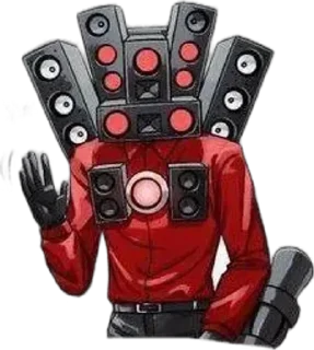 Стикер Speaker Man Titan. @sozdat_stikery_bot - 6