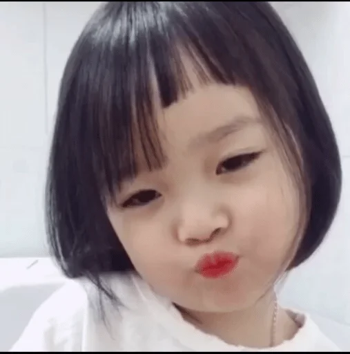 lip lip person bangs