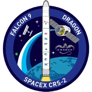 Стикер Космос и эмблемы Space X - 3