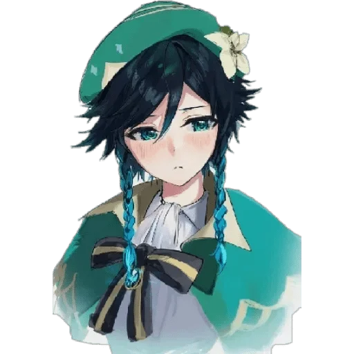 anime cartoon human face