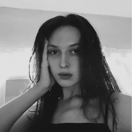human face human face person black and white