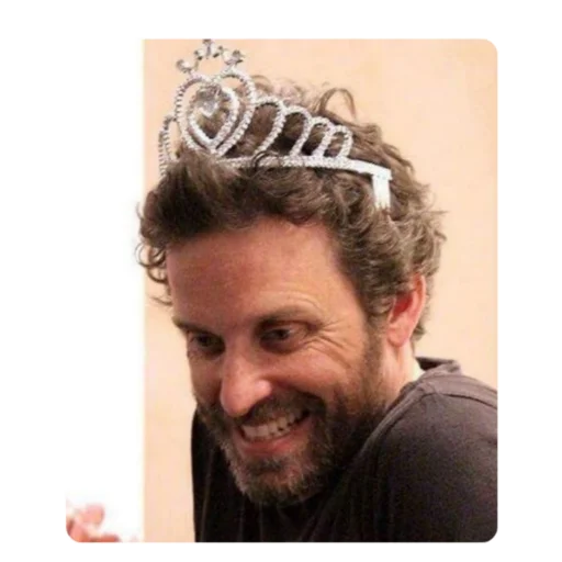 human face jewelled headdress man