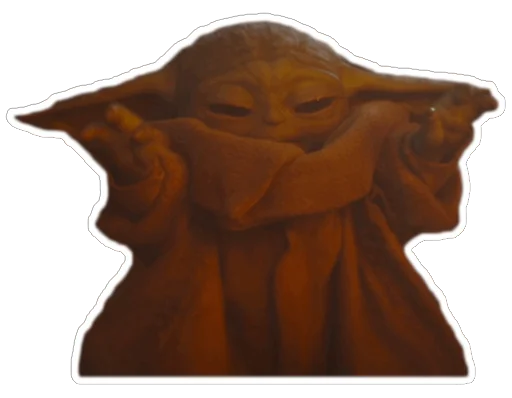 Sticker Baby Yoda [The Child from Mandalorian] - 0