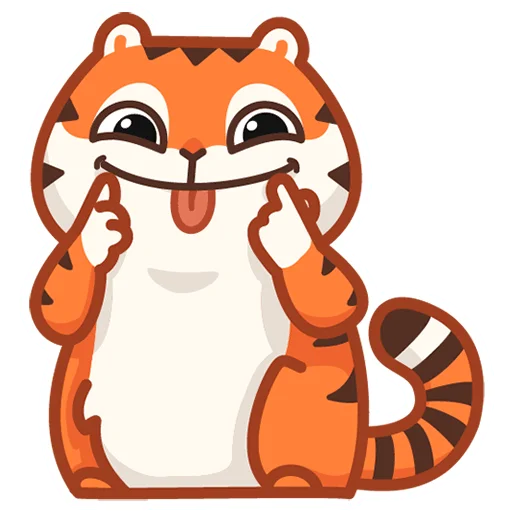Тигрёнок Персик (@TgSticker) Тигрёнок Персик (@TgSticker) - clipart